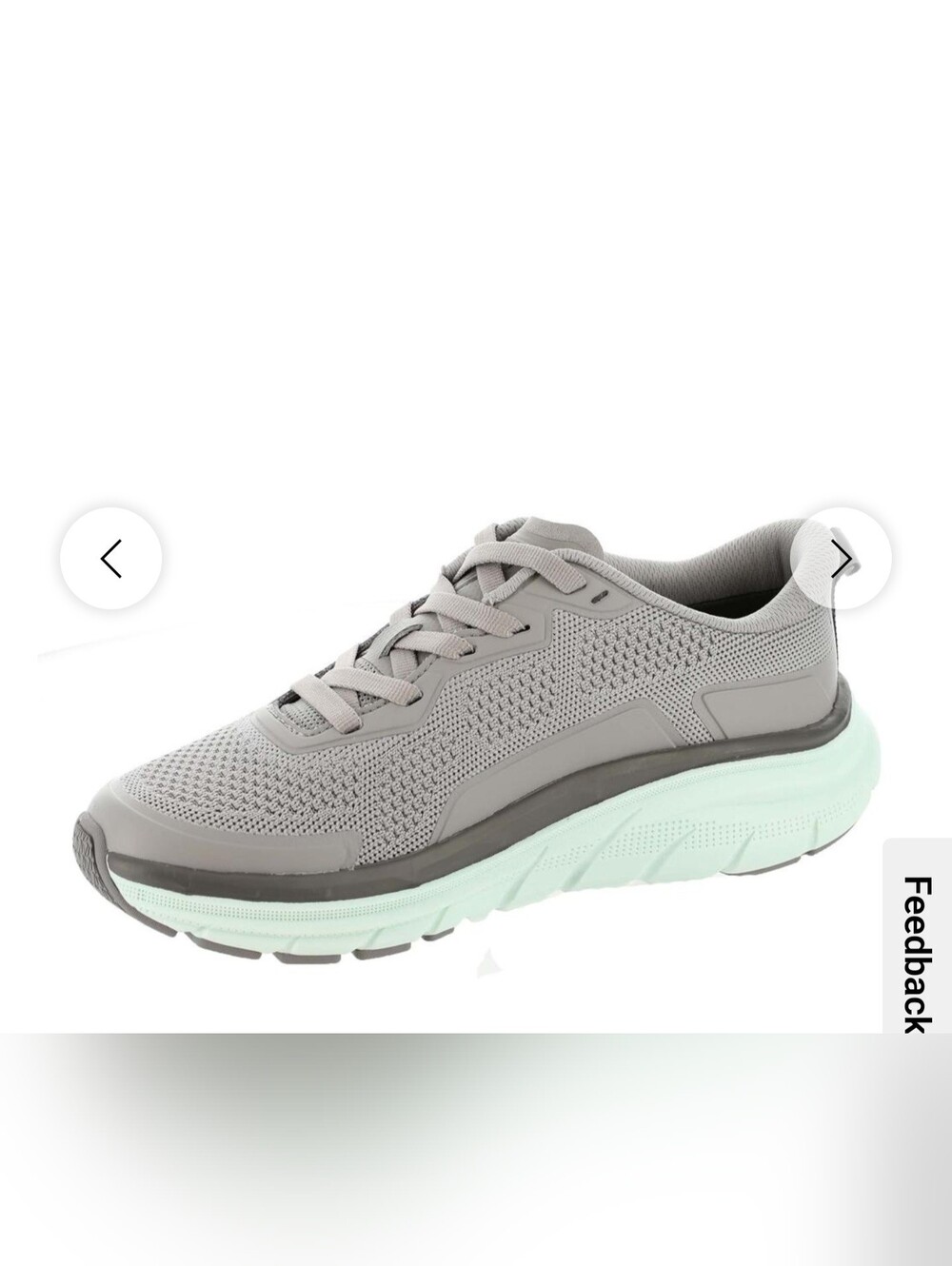 Vionic Women's Walk Max Gray Knit Athletic Sneakers with Mint Sole Size 7 - Picture 2 of 16